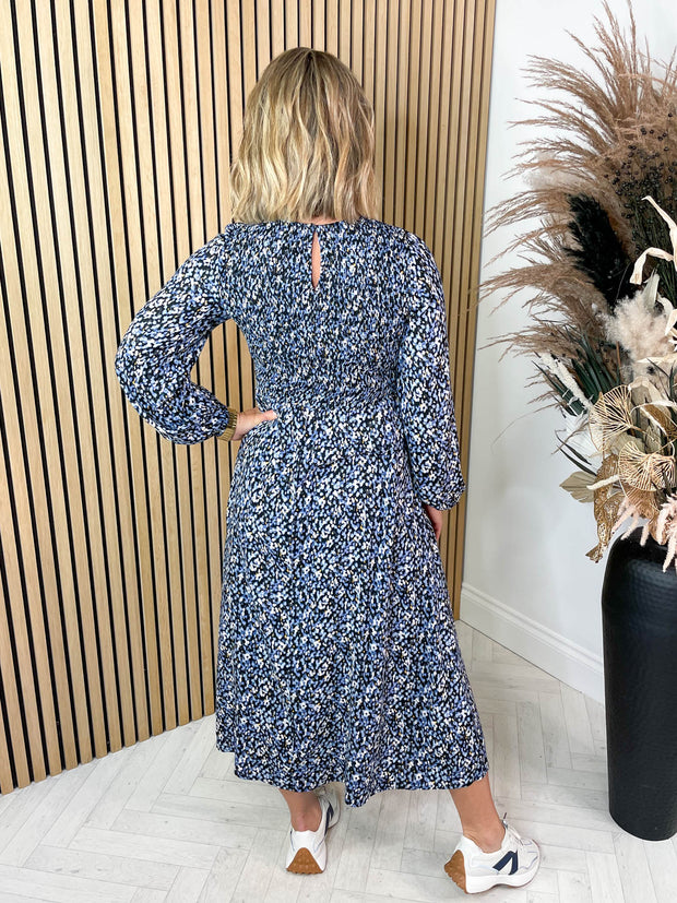 Sadie Dress- Blue Floral