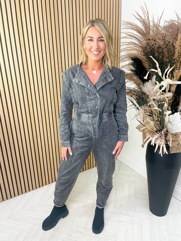 Amy Jumpsuit - Charcoal