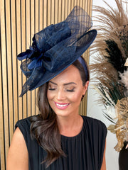 Flora Fascinator - Navy