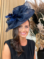 Flora Fascinator - Navy