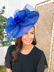 Flora Fascinator - Cobalt