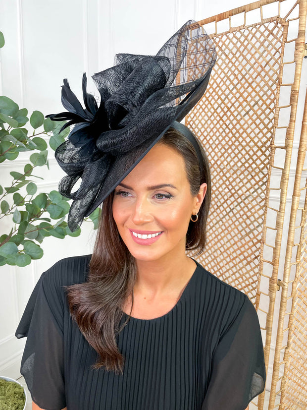 Flora Fascinator - Black