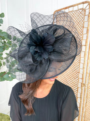 Flora Fascinator - Black