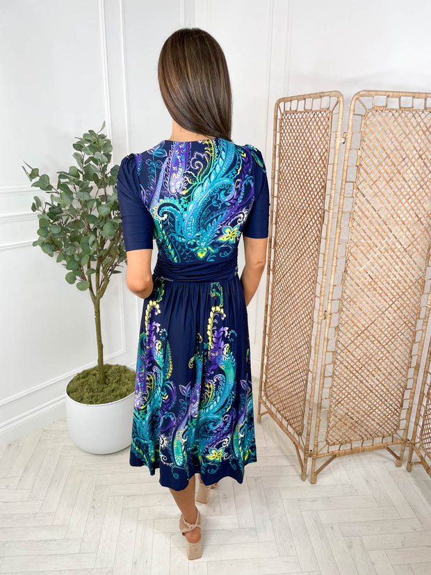 Nina Dress - Peacock