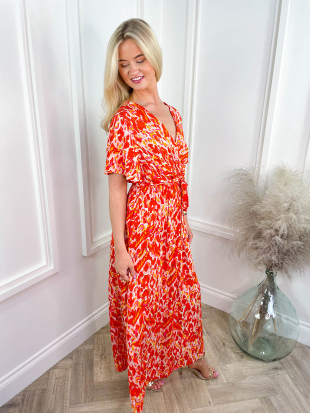 The natasha floral on sale wrap maxi dress