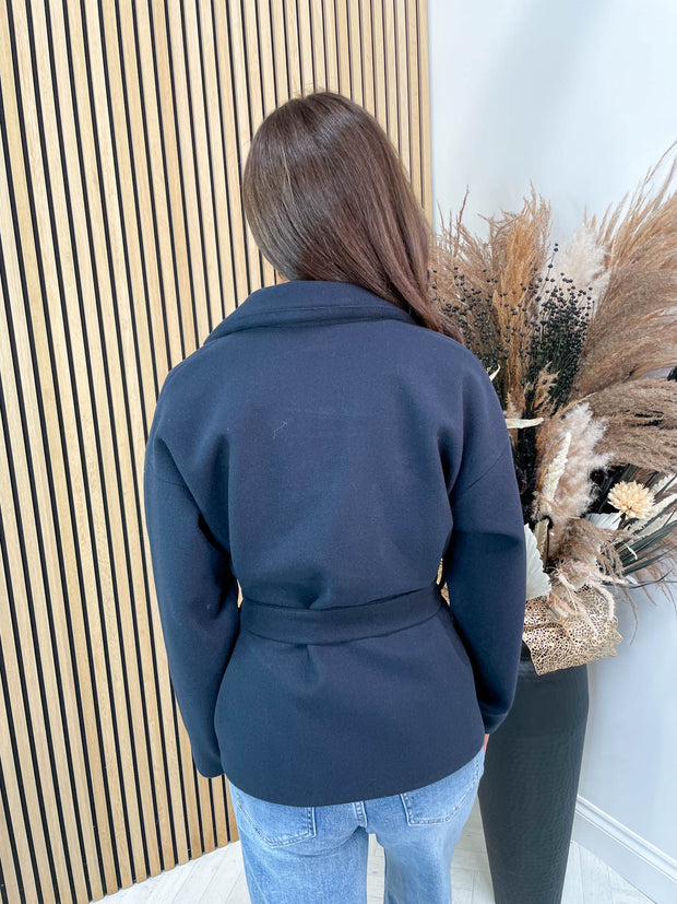 Jan Jacket Cropped - Navy