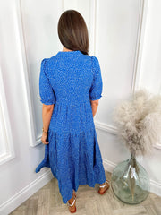 Polly dress -Blue Spot