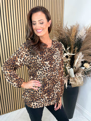 Iris Leopard Top