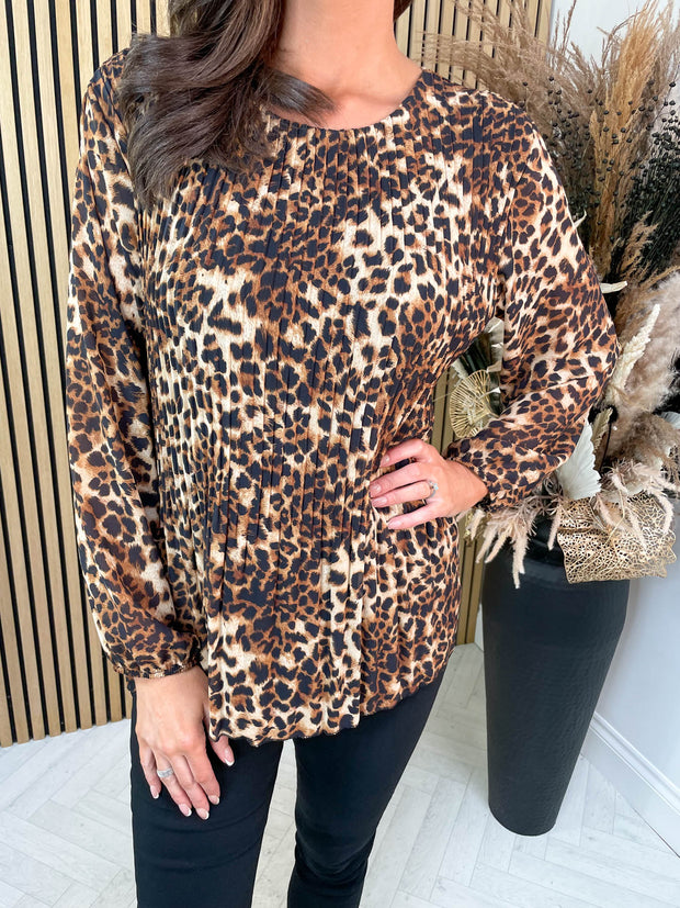 Iris Leopard Top