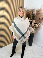 Kaitlyn Poncho - Beige