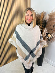 Kaitlyn Poncho - Beige