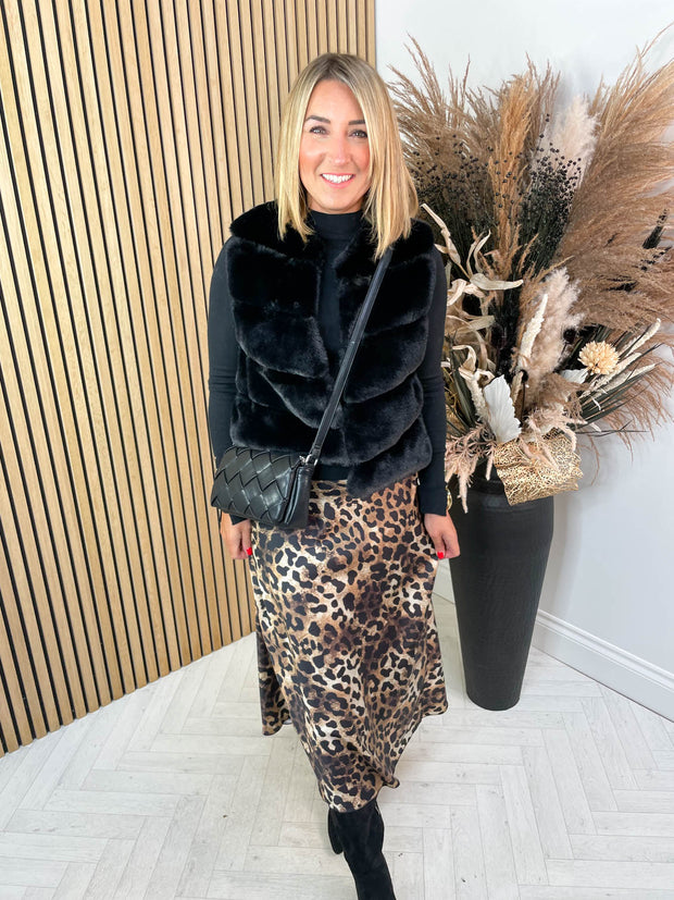 Sasha Leopard Skirt