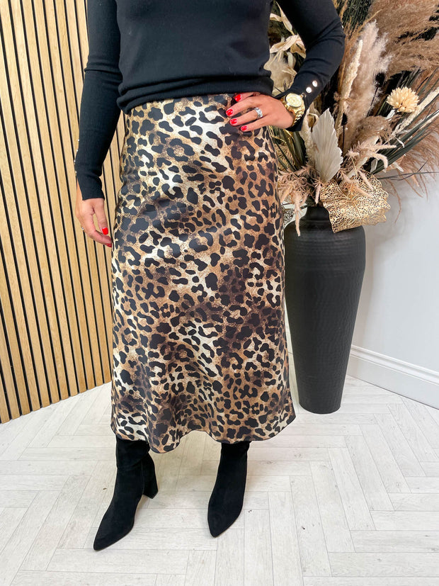 Sasha Leopard Skirt