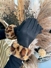 Leopard Fur Glove - 2 Colours