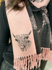 Highland Cow Scarf- 4 Colours