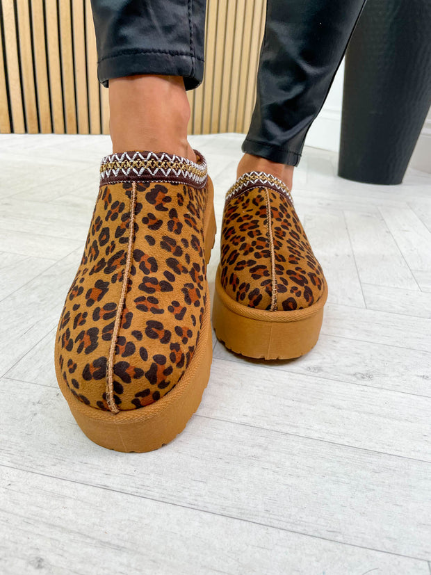 Una Platform Slide - Leopard