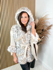 Lesley Leopard Cape