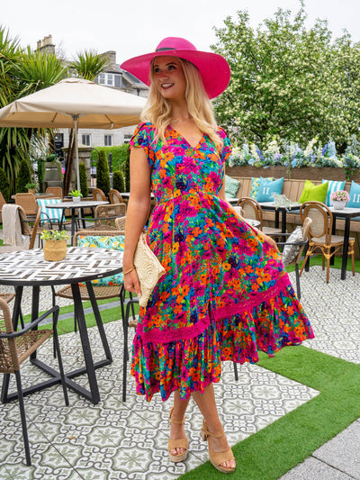 Cally Dress - Multi Floral