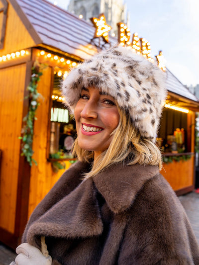 Leopard Faux Fur Hat