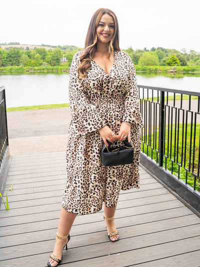 Curve Tiffany Dress - Leopard